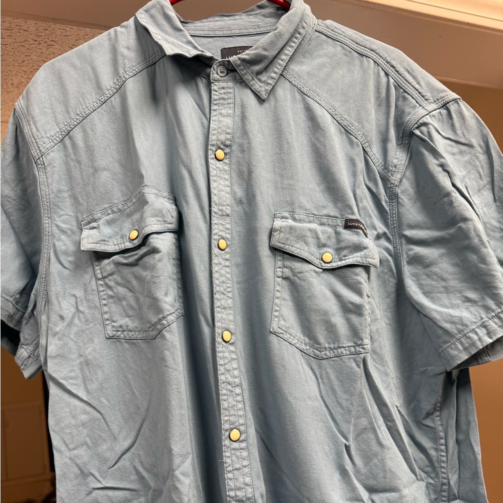 Lucky Brand Light Blue Button Down Shirt